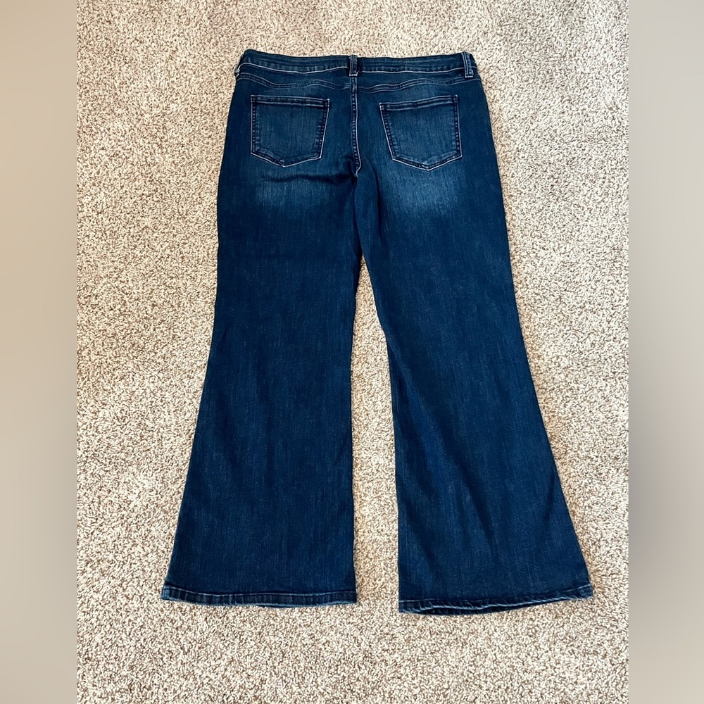 Just USA Dark Blue Flare Jeans - Picture 8 of 9